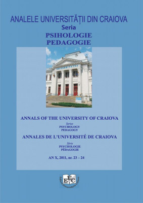 Analele Universitatii din Craiova, Seria Psihologie - Pedagogie, an X, 2011, nr. 23-24