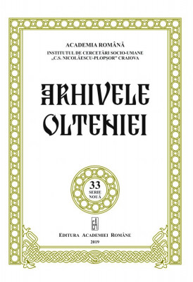 ARHIVELE OLTENIEI, No. 33