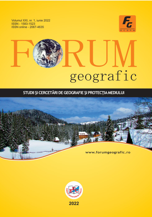 Forum geografic. Studii și cercetări de geografie și protecția mediului Volume XXI, Issue 1 (June 2022)