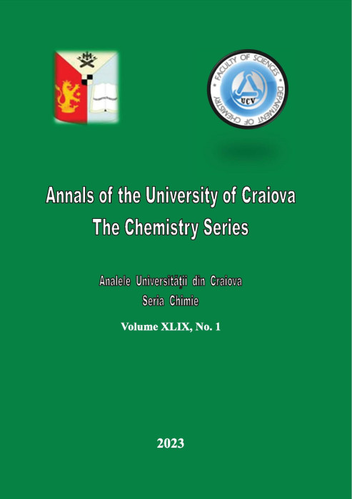 ANNALS OF THE UNIVERSITY OF CRAIOVA THE CHEMISTRY SERIES VOLUME XLIX, No. 1
