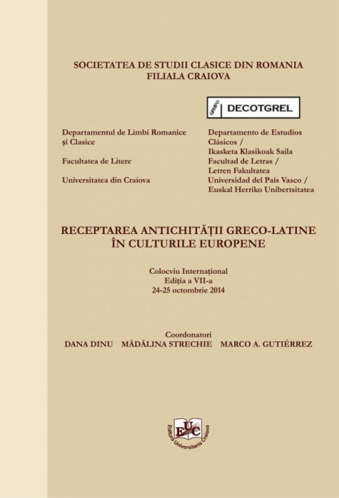 Receptarea antichitatii greco-latine in culturile europene