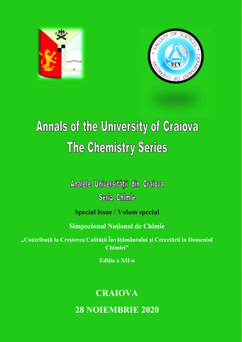 Analele Universitatii din Craiova, Seria Chimie, Volum Special, Noiembrie 2020