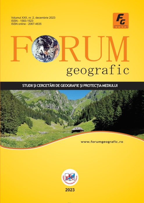 Forum geografic. Studii și cercetări de geografie și protecția mediului Volumul XXII, Issue 2 Decembrie 2023)