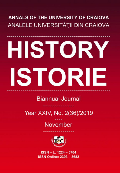Analele Universitatii din Craiova, Seria Istorie/ History, Year XXIV, No. 2(36)/2019