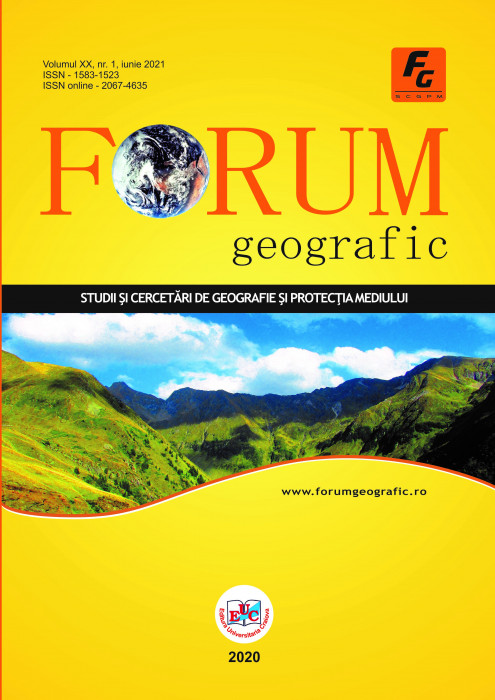 Forum geografic. Studii și cercetări de geografie și protecția mediului Volume XX, Issue 1 (June 2021)