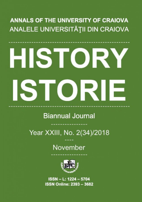 ANALELE UNIVERSITĂŢII DIN CRAIOVA, Seria ISTORIE, Year XXIII, No. 2(34)/2018