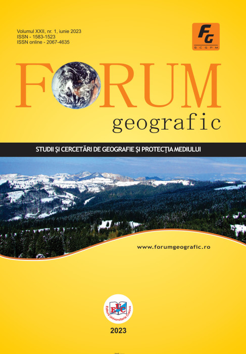 Forum geografic. Studii și cercetări de geografie și protecția mediului Volumul XXII, Issue 1 Iunie 2023)