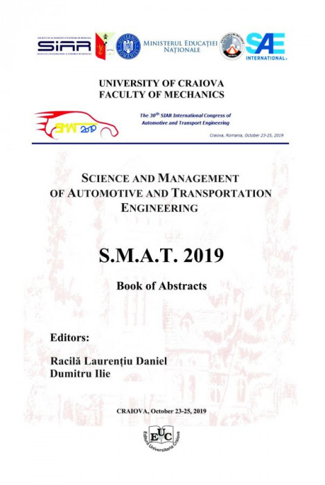 The 30th SIAR International Congress of Automotive and Transportation Engineering Science and Management of Automotive and Transportation Engineering Book of Abstracts