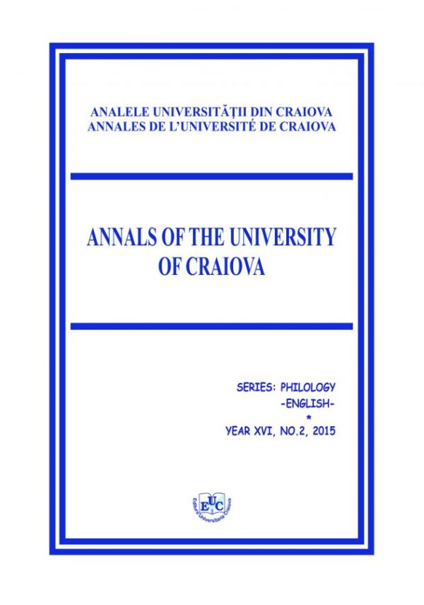 Analele Universității din Craiova. Seria Philology-English, Year XVI, No. 2, 2015