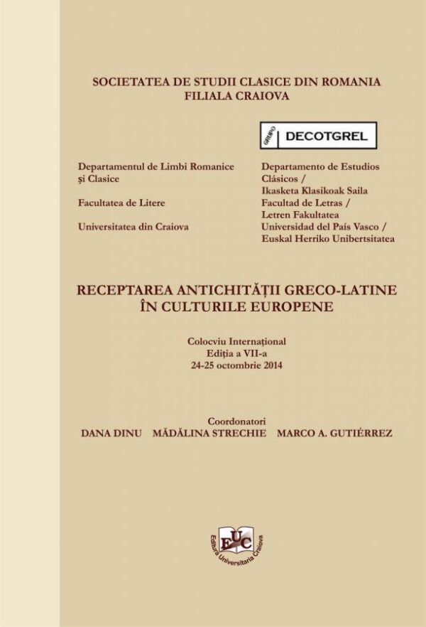 Receptarea antichitatii greco-latine in culturile europene