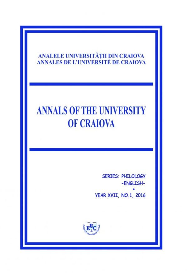 Annals of the University of Craiova. Series Philology-English, Year XVII, no. 1, 2016