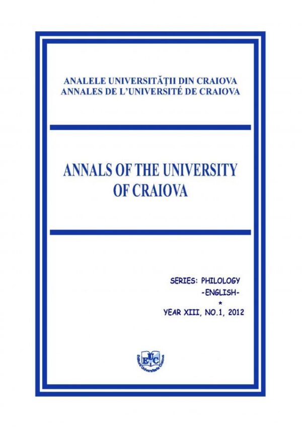 Annals of the University of Craiova, Series Philology – English, year XIII, no. 1, 2012