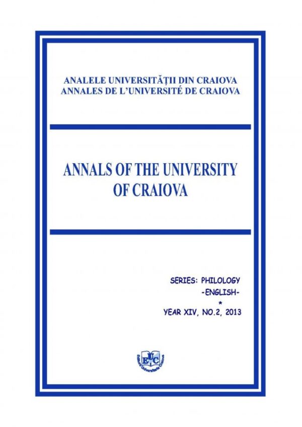 Annals of the University of Craiova, Series Philology – English, year XIV, no. 2, 2013