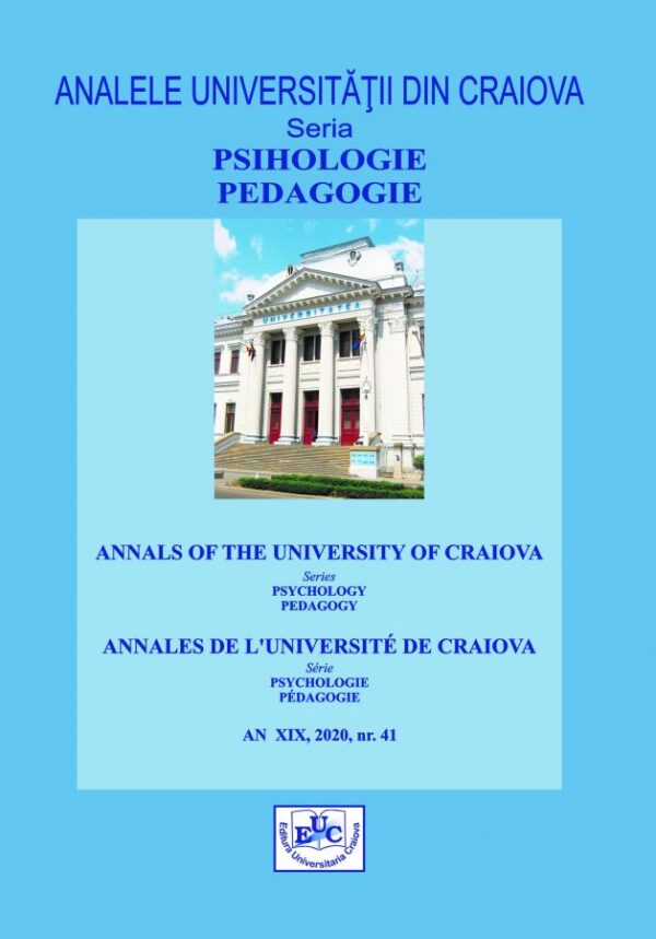Annals of the University Of Craiova. Psychology – Pedagogy, year XIX, no 41