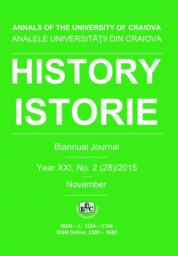 Analele Universității din Craiova. Seria Istorie, An XX, Nr. 2(28)/2015