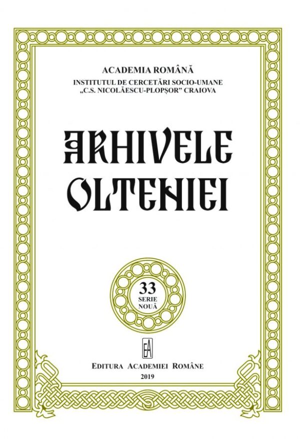 Arhivele Olteniei, No. 33