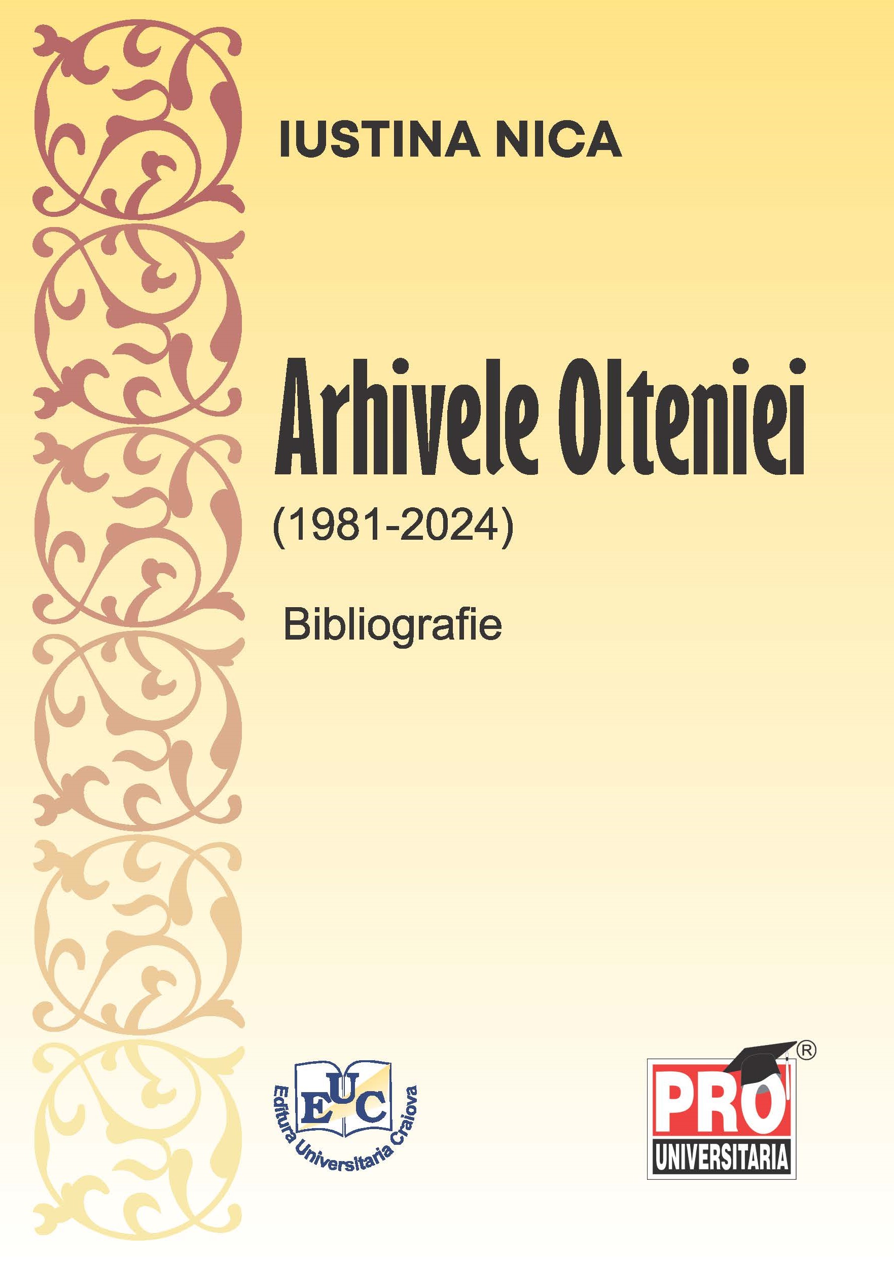 Arhivele Olteniei. (1981-2024). Bibliografie
