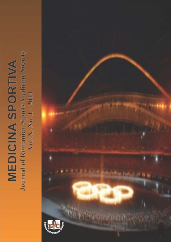Medicina Sportivă. The Journal of Romanian Sport Medicine Society, Vol. X, No. 1_2014